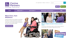 Desktop Screenshot of caninepartners.org.uk