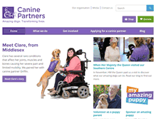 Tablet Screenshot of caninepartners.org.uk